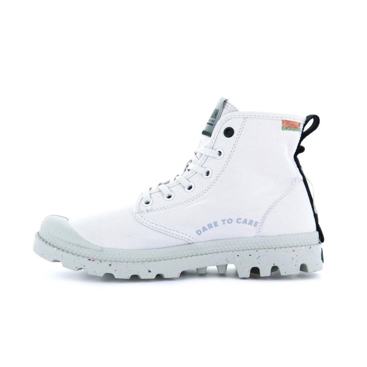 Dámské Boty Palladium Pampa Organic Metro Bílé | CZ YHP-58S